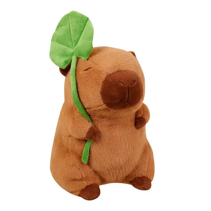 Kawaii Cartoon Lotus Leaf Capybara Plush Toy - Soft Pillow Gift
