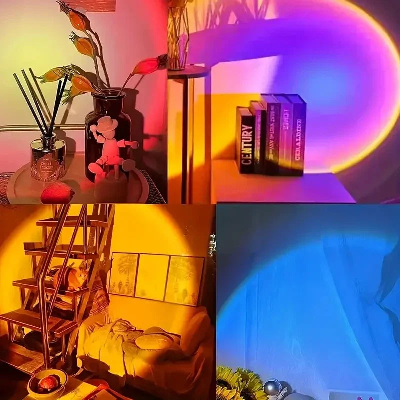 Vibrant Sunset Projection Light