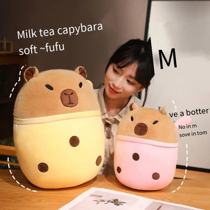 Capibara Cuddle Buddy: Plush Throw Pillow & Doll for Kids' Joy