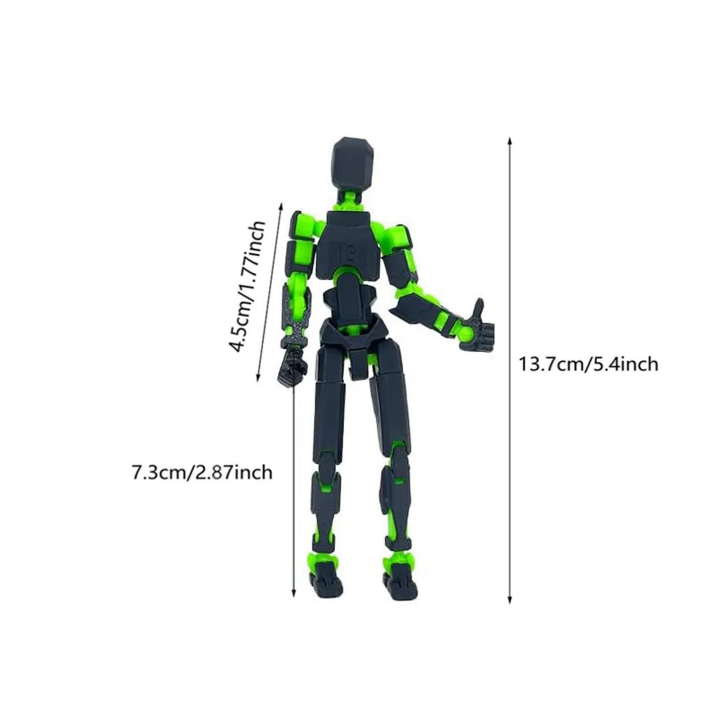 Lucky 13 Figure Toys Dummy 3D Printed Movable Shapeshift Robot Action Figuras