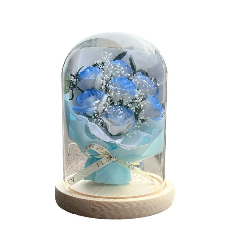 Eternal Rose Starry Glass Dome Decor