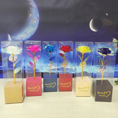 Galaxy Eternal Gold Rose Decorative Flower