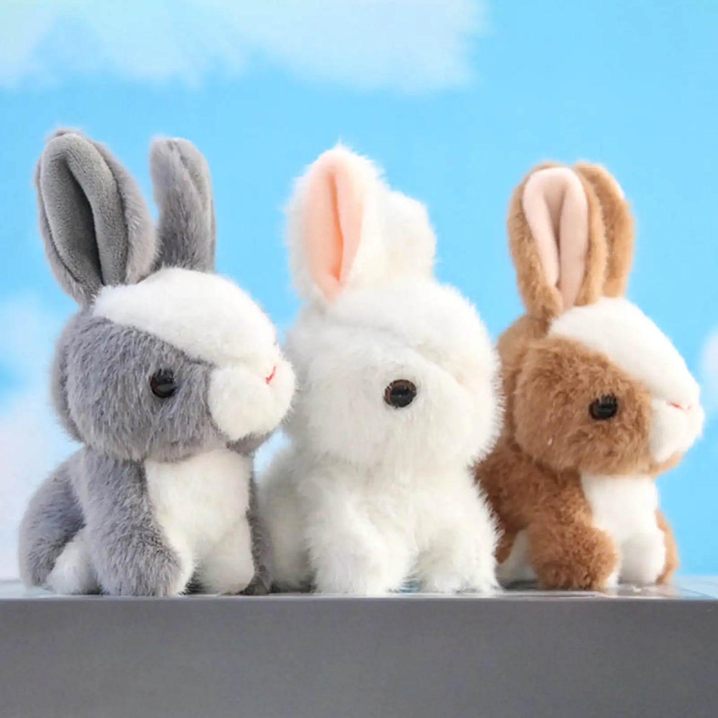 Ultrasoft Plush Bunny Rabbit Toy - Adorable Handbag Pendant for Kids