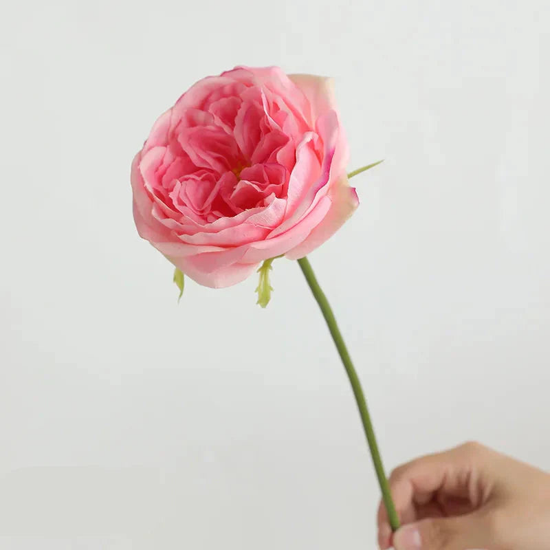 Real Touch Austin Rose Artificial Flowers Set of 7