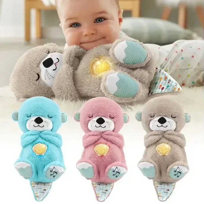 Baby Bear Soothes Otter Plush Toy - Musical Sleep Companion for Kids