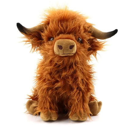 Highland Cow Plush Toy - Soft, Kawaii Stuffed Animal for Kids & Decor