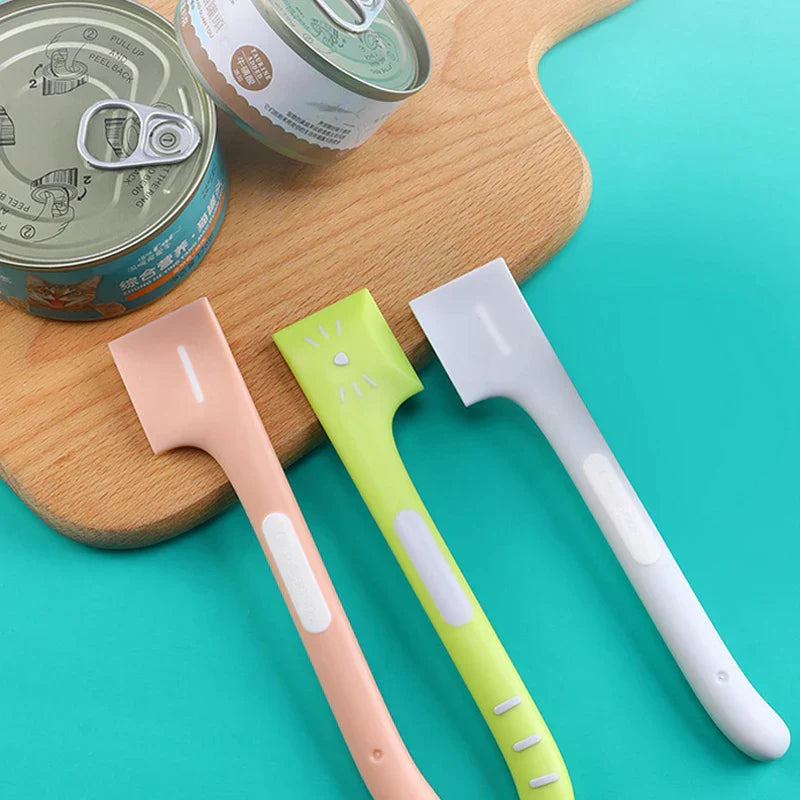 Long-Handled Canned Pet Food Spoons Feeding Accessories