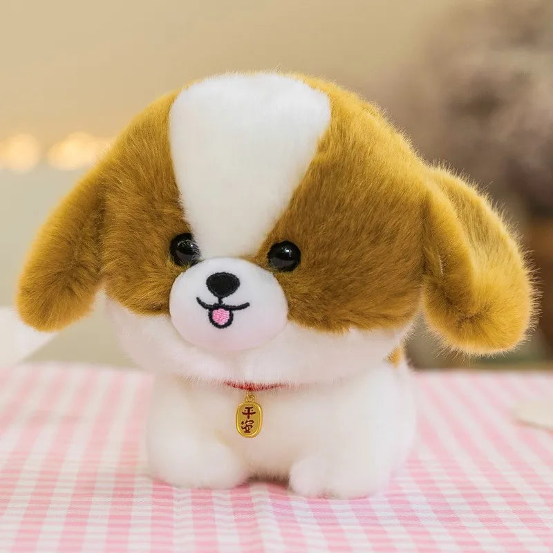 Cute Puppy Plush Toy Soft Husky and Corgi Dolls for Kids