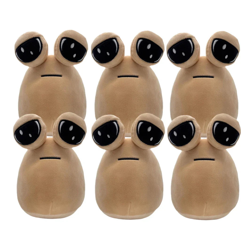 Kawaii Pou Plush Toy 22cm Cute Alien Pet Soft Stuffed Doll for Kids