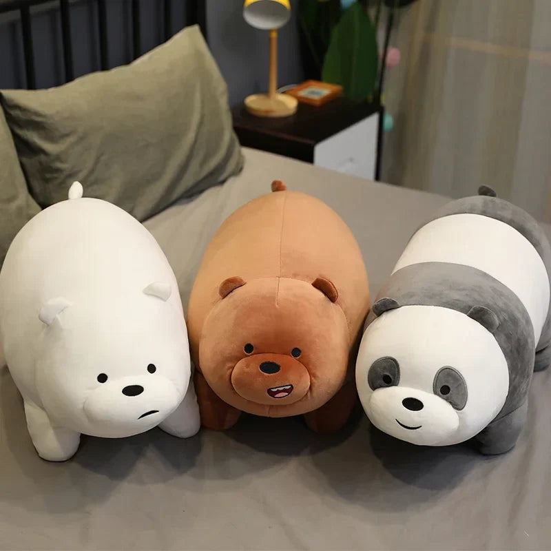 We Bare Bears Plush Toys Grizzly Panda Ice Bear Doll