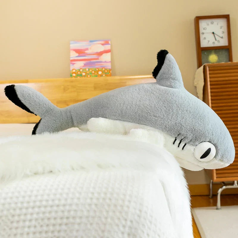 Cute 130cm Soft Shark Plush Toy - Perfect Nap Buddy & Gift for Kids!