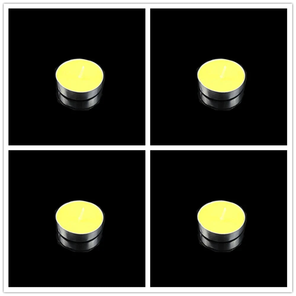Handmade Soy Tea Light Candles 4-Pack for Romantic Dinner