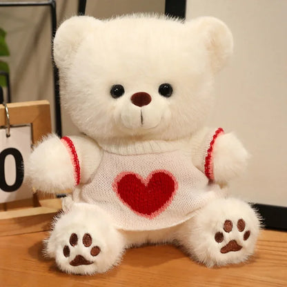 Heart Sweater Teddy Bear Plush