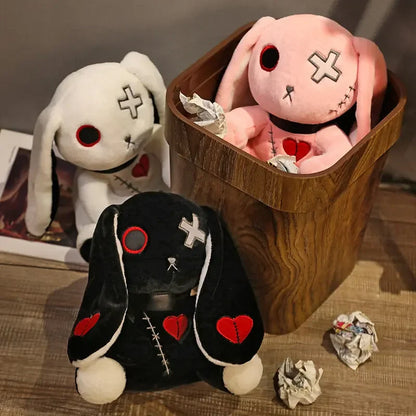 Creepy Goth Bunny Plushie
