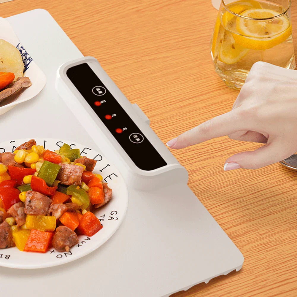 Foldable Food Warmer Tray With Adjustable Temperature