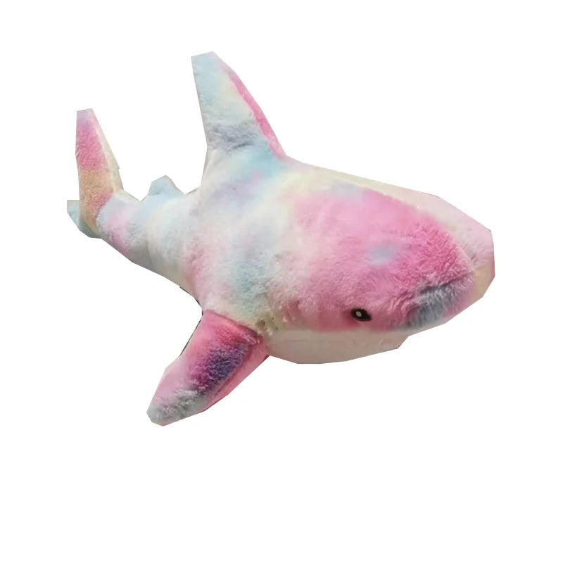 Colorful Shark Plush Pillow