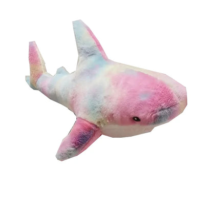Colorful Shark Plush Pillow