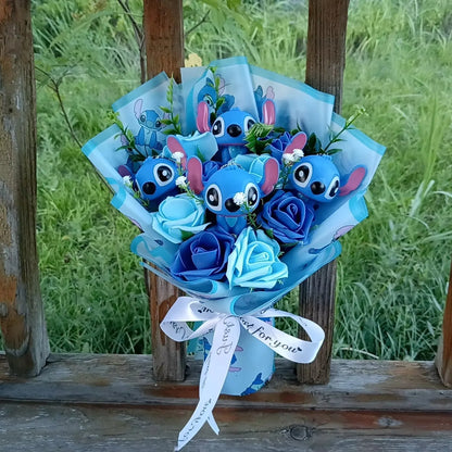 Plush Cartoon Bouquet Soft Doll for Gifts