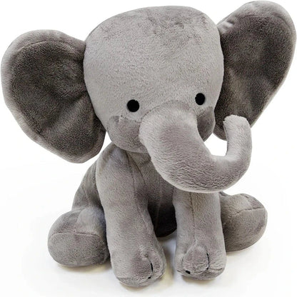 Gray Elephant Plush - 25cm Soft Stuffed Toy for Kids and Nursery Decor