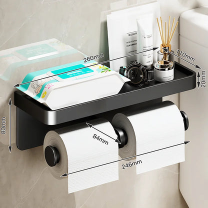 Wall-Mounted Aluminum Alloy Tissue Holder