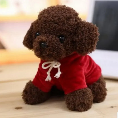 Kawaii Teddy Dog Plush Toy in Hoodie - Perfect Gift for Kids!