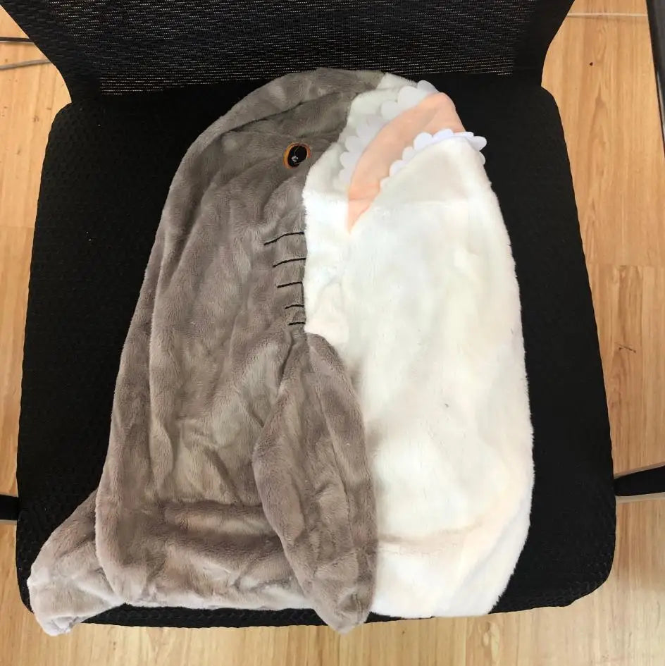 Giant Soft Shark Plush Toy - Cozy Fish Pillow for Kids & Gifts