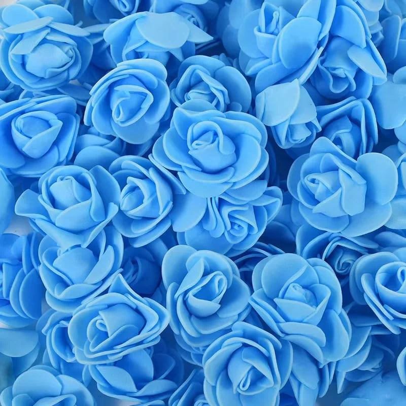 Foam Rose Heads 3.5cm - DIY Artificial Flowers for Wedding, Valentine's Day, and Home Decoration