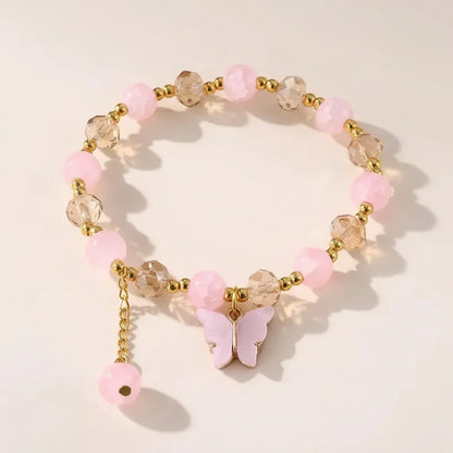 Butterfly Glass Beaded Bracelet