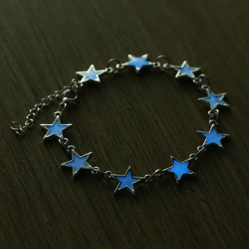 Six-colour Glass Luminous Bracelet