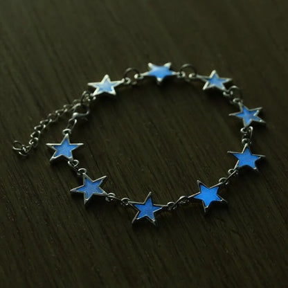 Six-colour Glass Luminous Bracelet