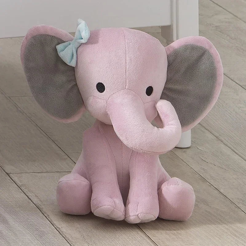 Gray Elephant Plush - 25cm Soft Stuffed Toy for Kids and Nursery Decor