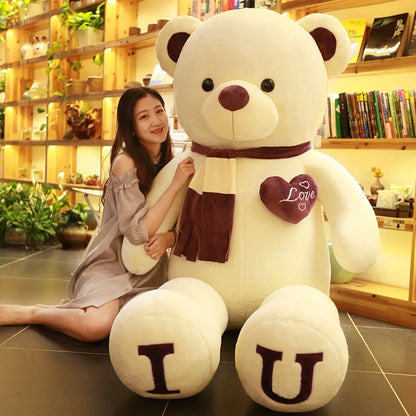 Giant 100cm Plush Teddy Bear - Soft Stuffed Animal for All Occasions