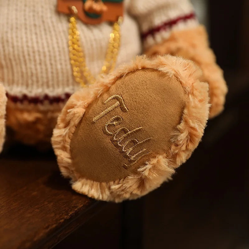 Classic Vintage Teddy Bear Plush Soft Stuffed Doll