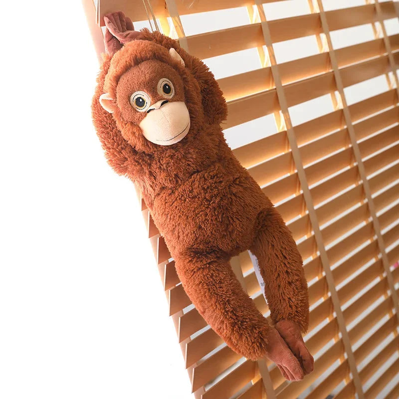 Cartoon Gorilla Plush Toy - Soft, Cuddly Companion for Kids & Decor