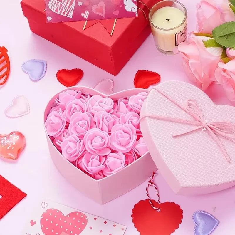 Foam Rose Heads 3.5cm - DIY Artificial Flowers for Wedding, Valentine's Day, and Home Decoration