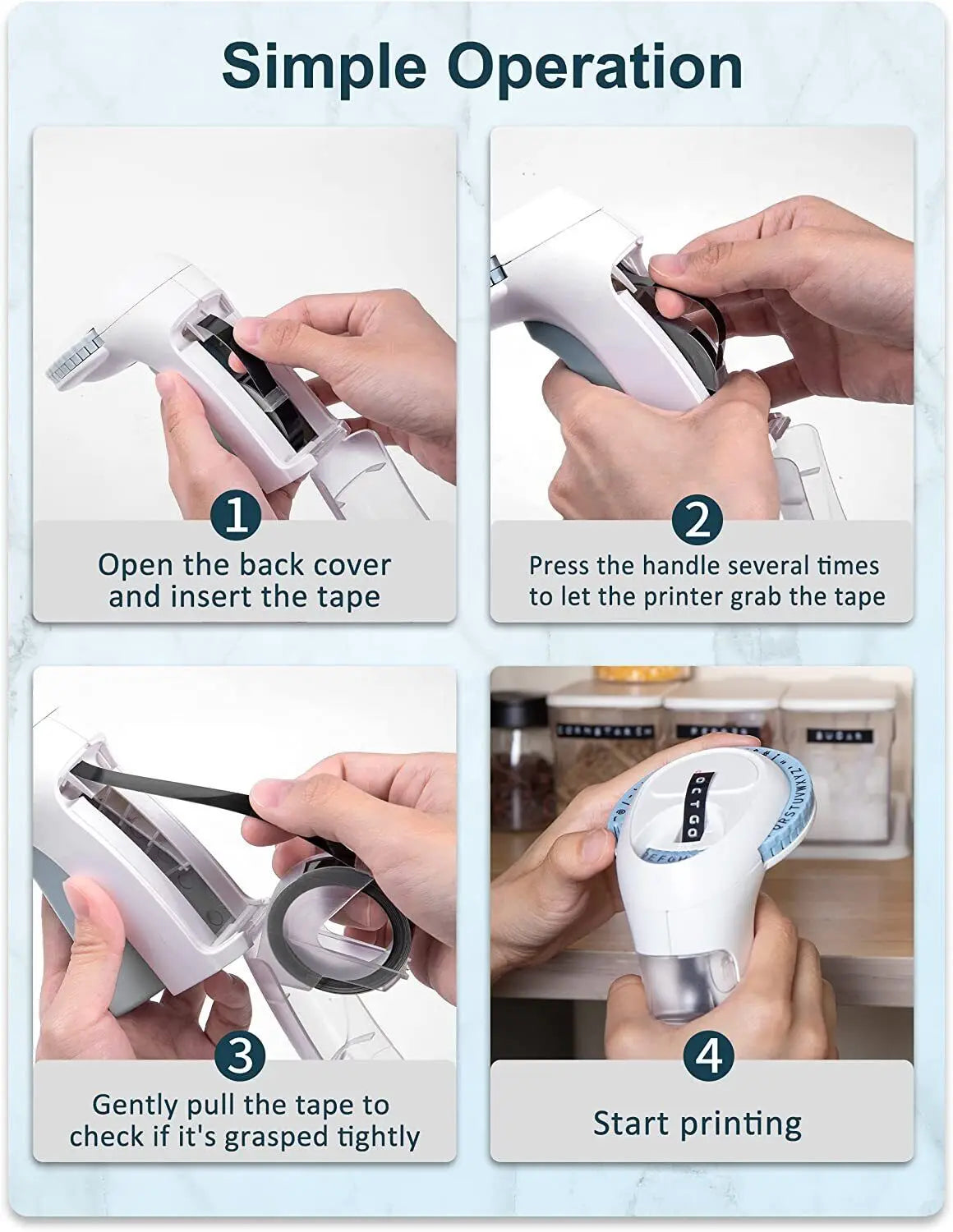 Portable Manual Label Printer
