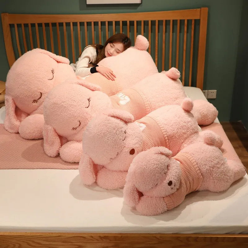 Giant Lying Dog Plush Pillow 80cm 100cm