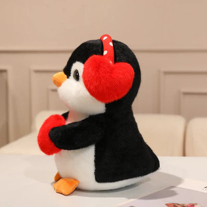 Love Penguin Plush Toy - Soft Stuffed Animal with Heart for Valentine's Day
