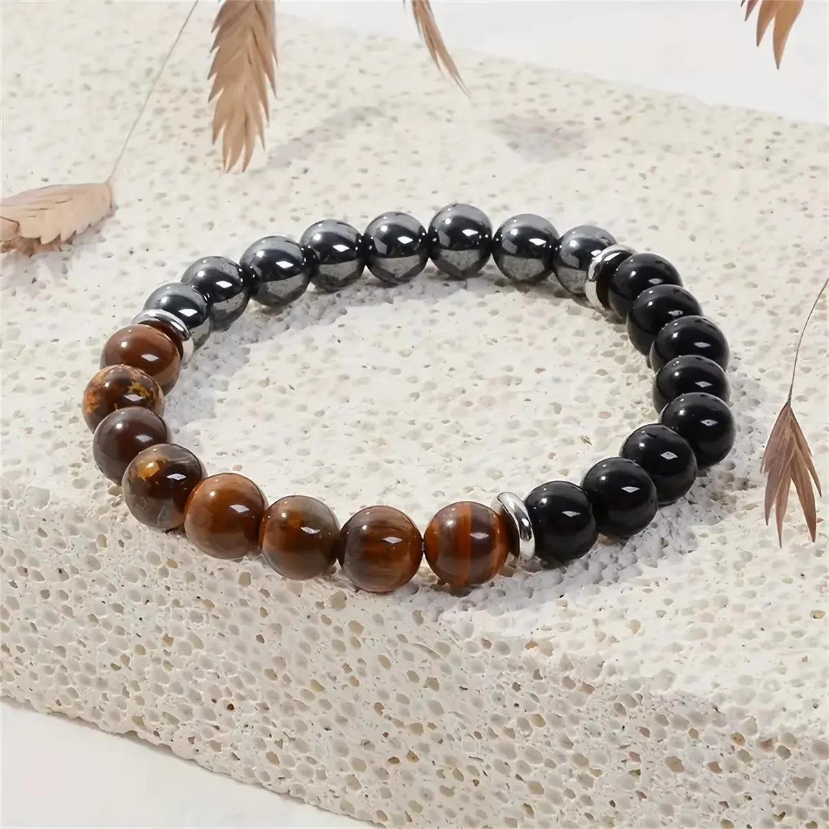Triple Protection Gemstone Stretch Bracelet
