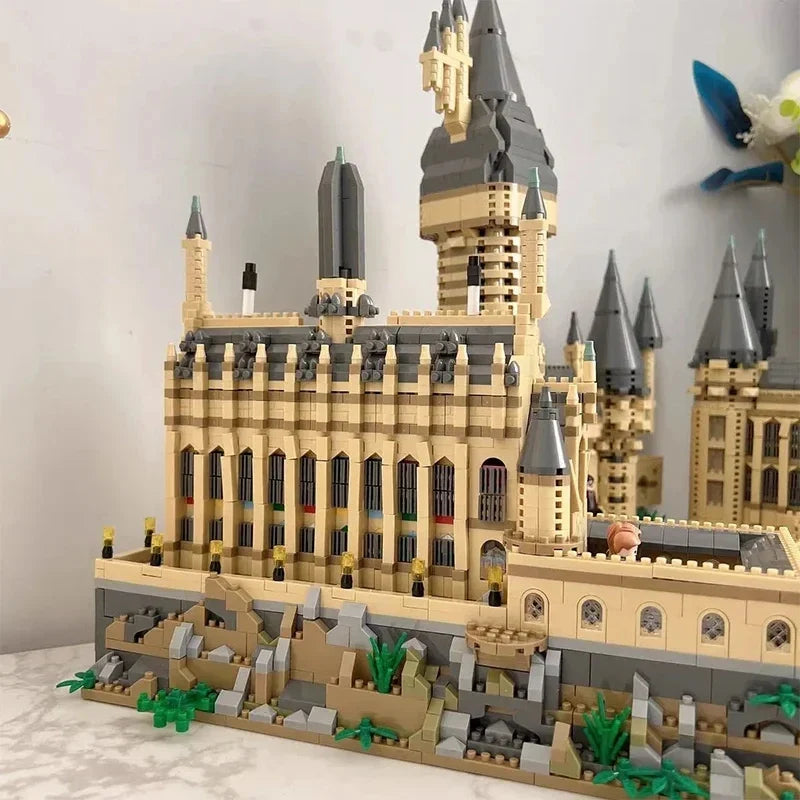 City Creative Medieval Magic Castle Series School Architecture Palace Model Building Blocks