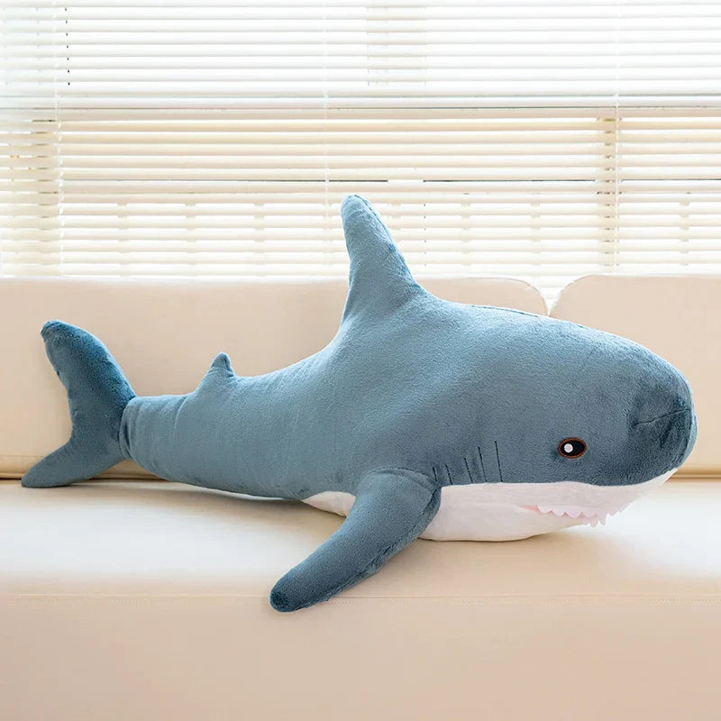 Rainbow Shark Plush Doll - Soft, Colorful Sea Creature Pillow for Kids