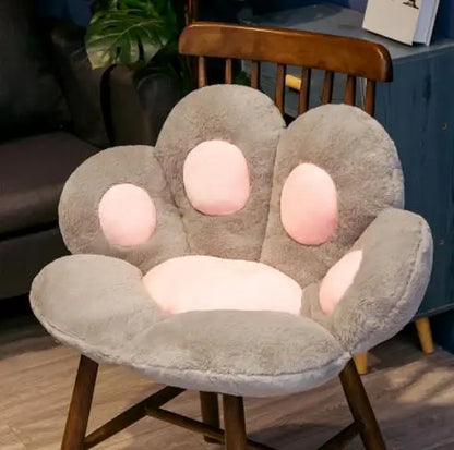 Cat Paw Plush Floor Cushion Soft Large Seat Pillow
