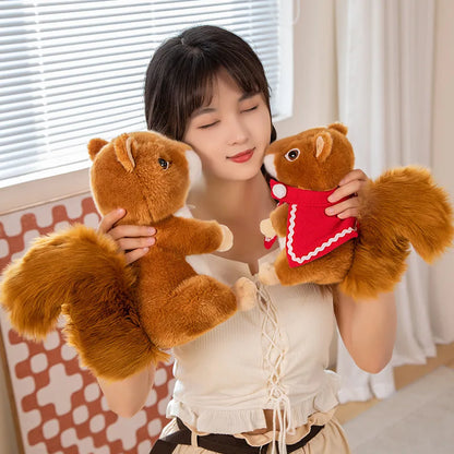 Adorable Realistic Squirrel Plush Toy - Soft, Furry, Perfect Gift!