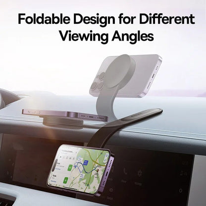Magnetic Bendable Phone Holder With Wireless Charging