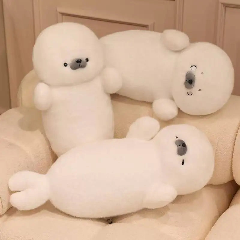 Sleeping Seal Plush Pillow Doll