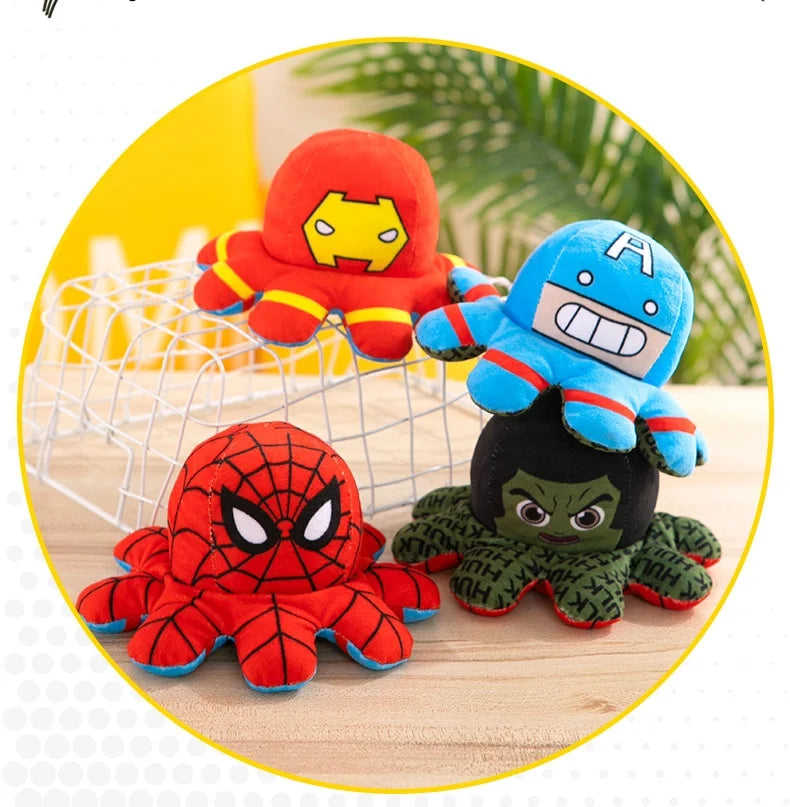 Reversible Superhero Plush Doll 20 to 40 cm