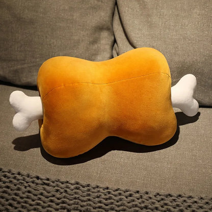 Kawaii Plush Chicken Leg Pillow - Fun Cushion for Cozy Comfort