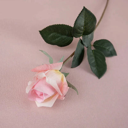 10-Piece Real Touch Moisturizing Rose Bud Artificial Flowers for Wedding and Home Decor