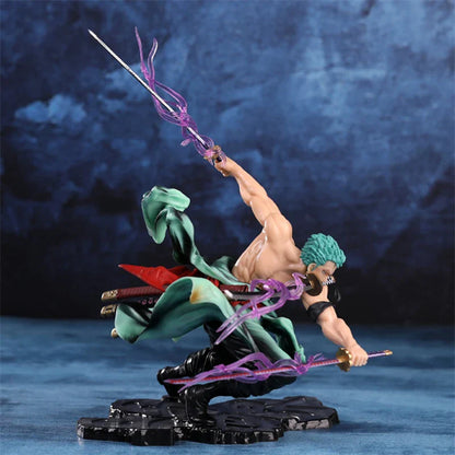 Roronoa Zoro Three-blade Sa-maximum Action Collection Figurine
