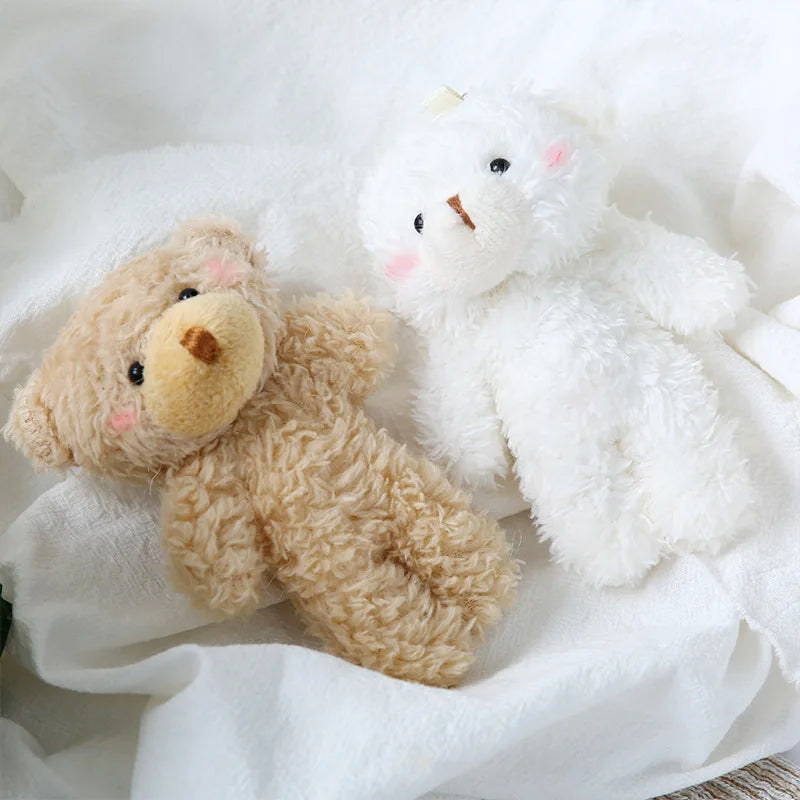 12cm Plush Teddy Bear Keychain Soft Stuffed Animal Pendant for Gifts